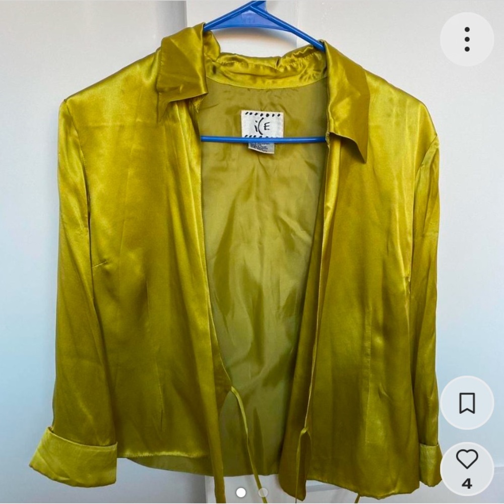 Vintage silk wrap top